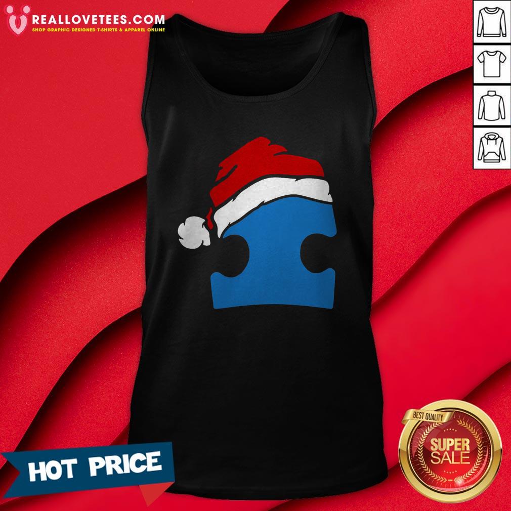 Awesome Santa Autism Christmas Shirt