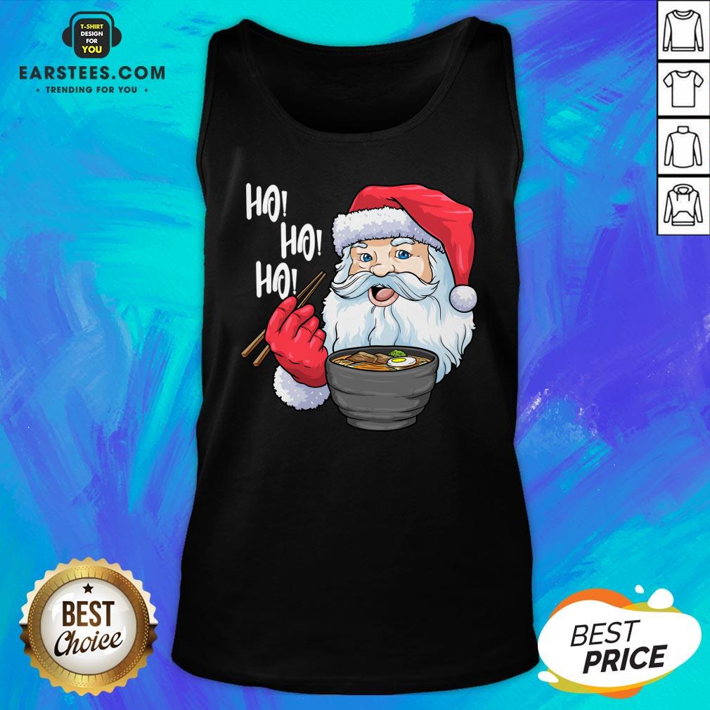 Awesome Santa Claus Eats Noodles Merry Christmas Shirt