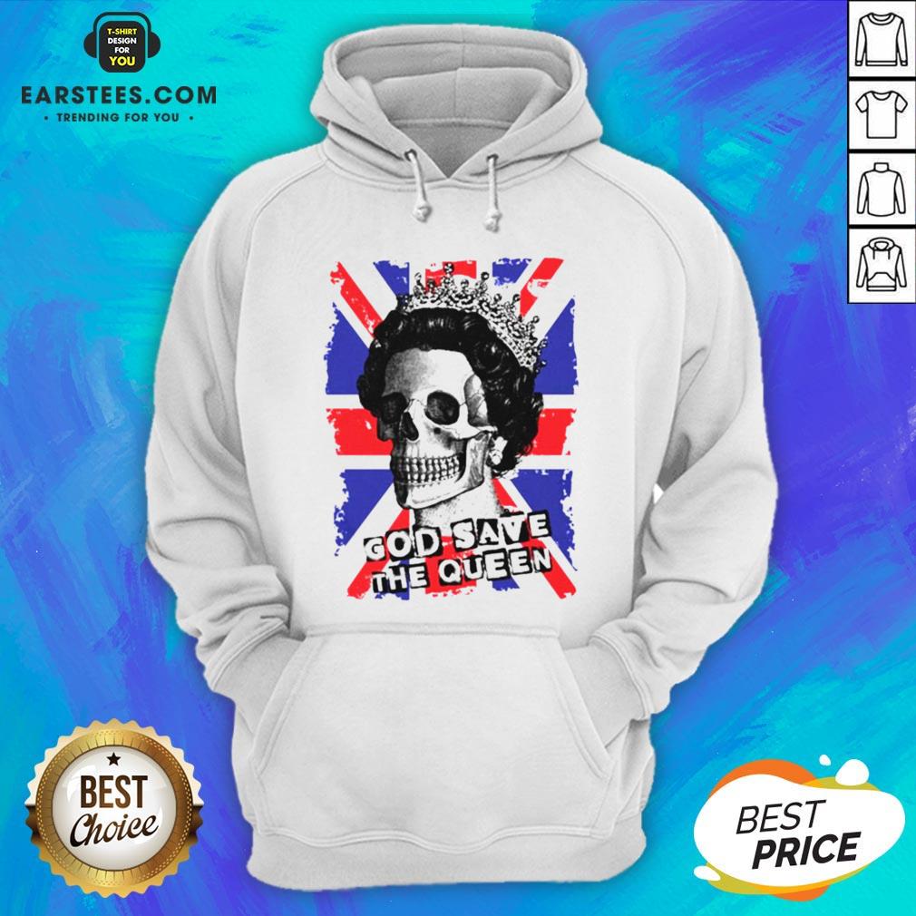 Awesome Skull God Save The Queen American Flag Shirt