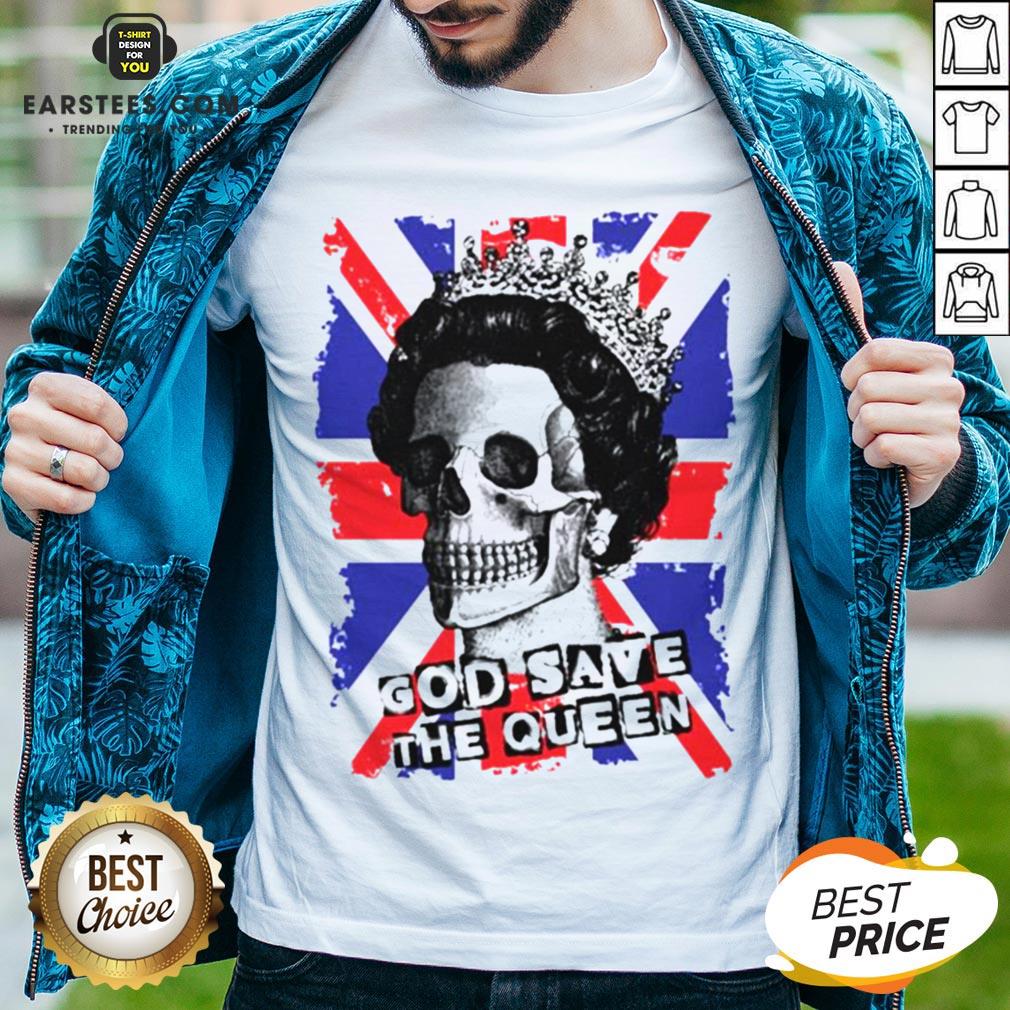 Awesome Skull God Save The Queen American Flag Shirt