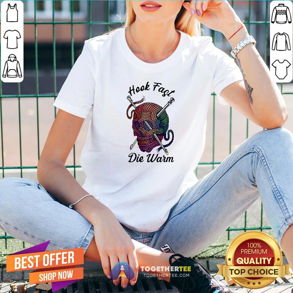 Awesome Skull Hook Fast Die Warm Crochet Shirt
