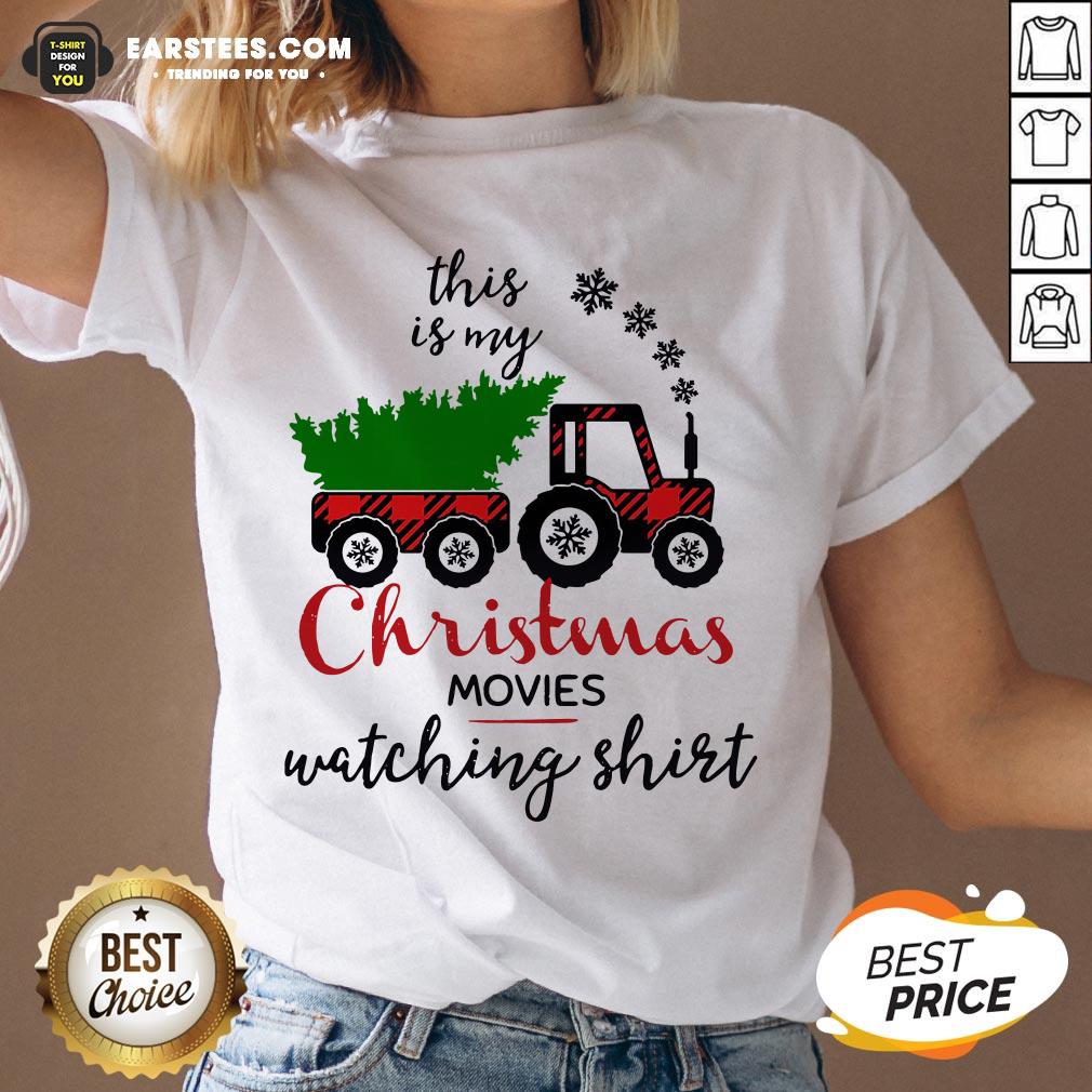 Awesome This Is My Christmas Movies Watching Shirt