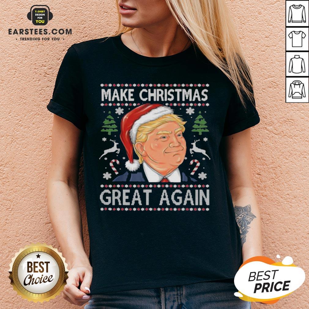Awesome Trump Make Christmas Great Again Funny Ugly Christmas Shirt