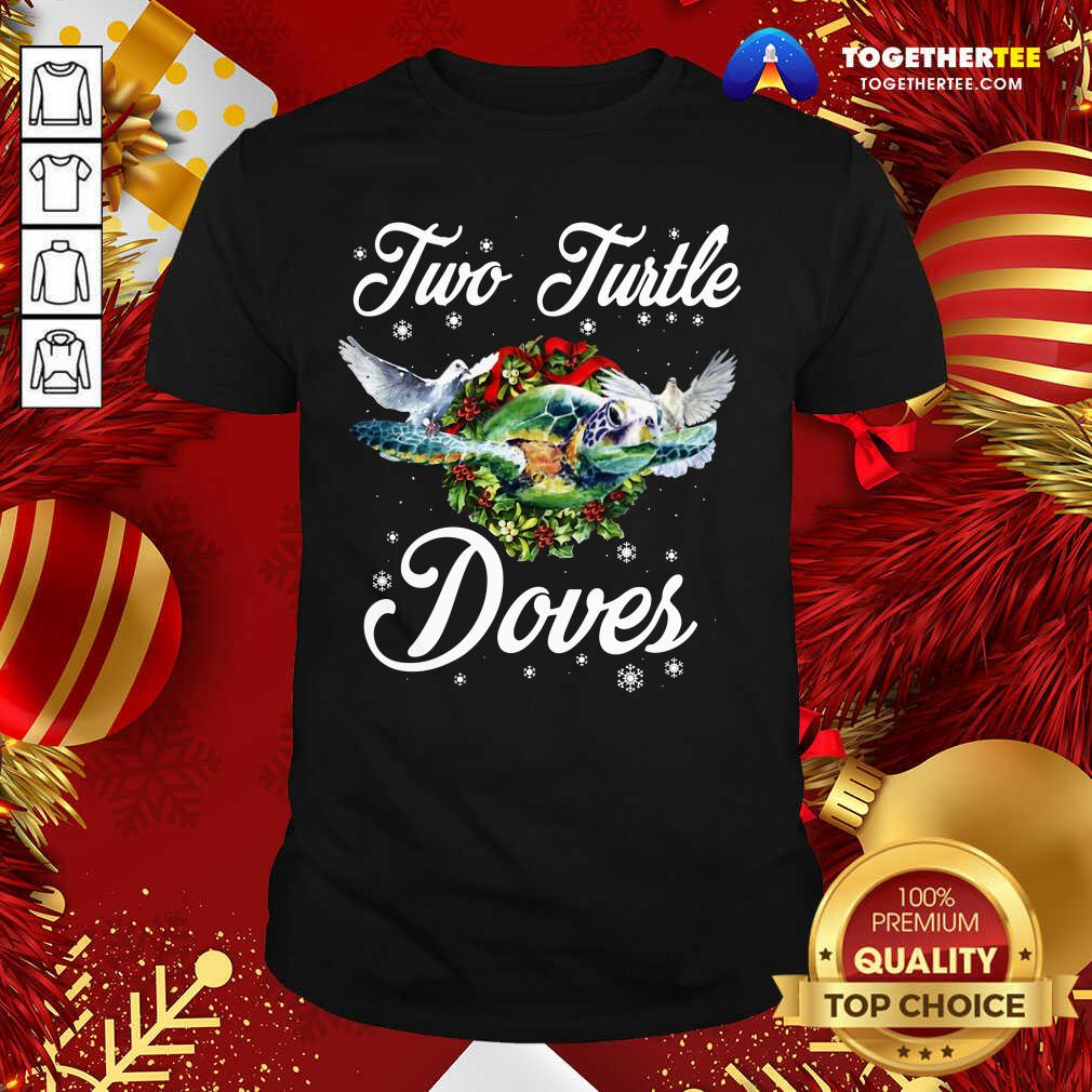 Awesome Turo Turtle Doves Merry Christmas Shirt