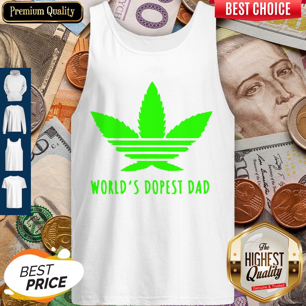Awesome Weed Worlds Dopest Dad Shirt