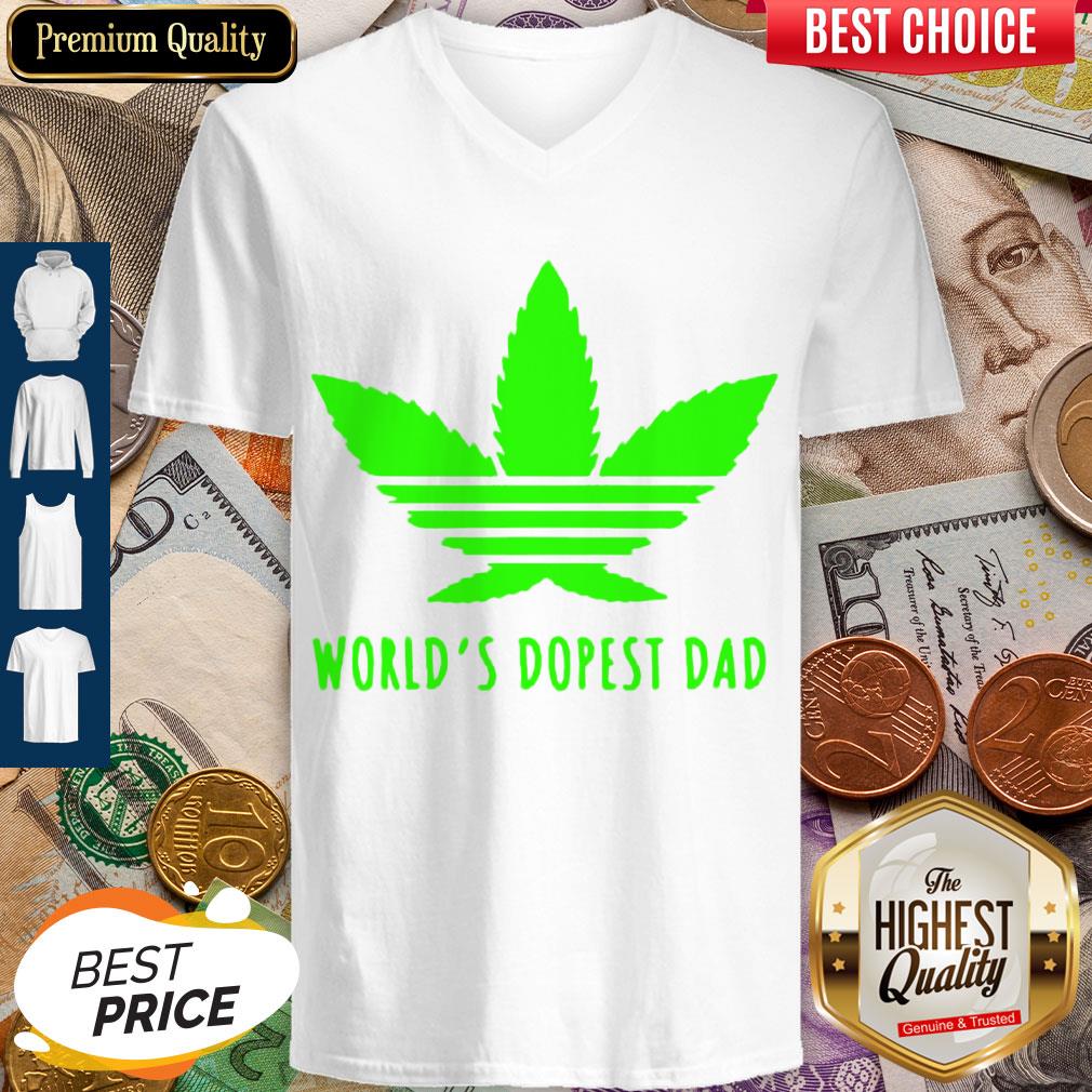 Awesome Weed Worlds Dopest Dad Shirt