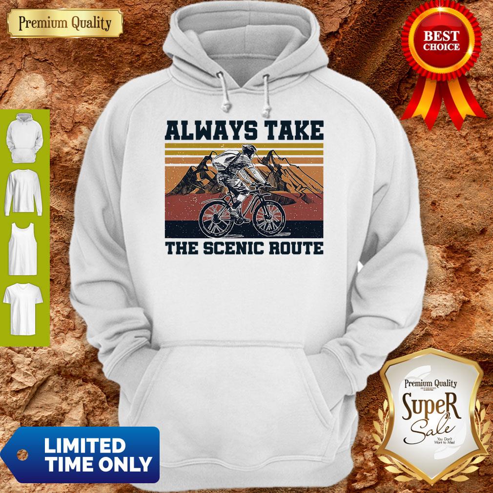 Premium Cycling Always Take Scenic Route Vintage Shirt