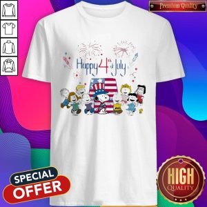 The Peanuts Happy 4th Of July American Flag Shirt