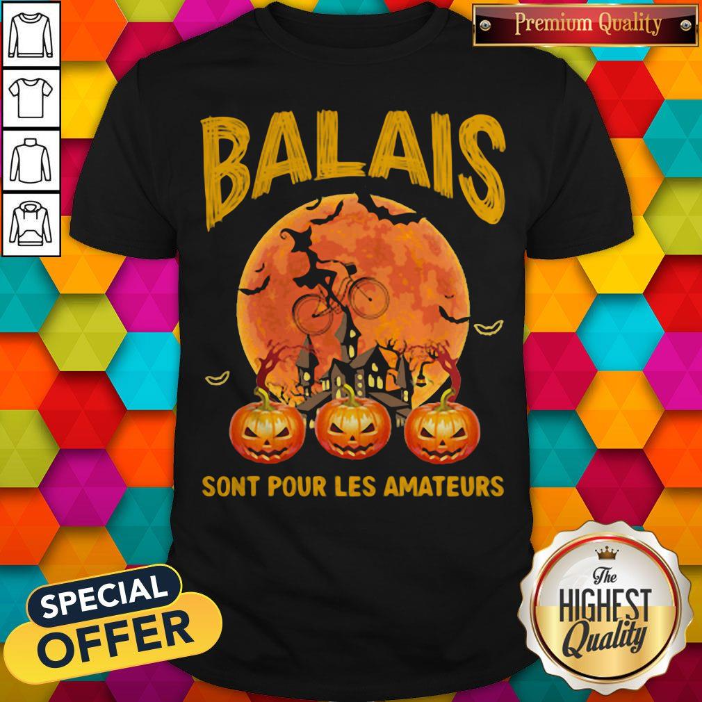 Balais Sont Pour Les Amateurs Lady Pumpkin Halloween Shirt