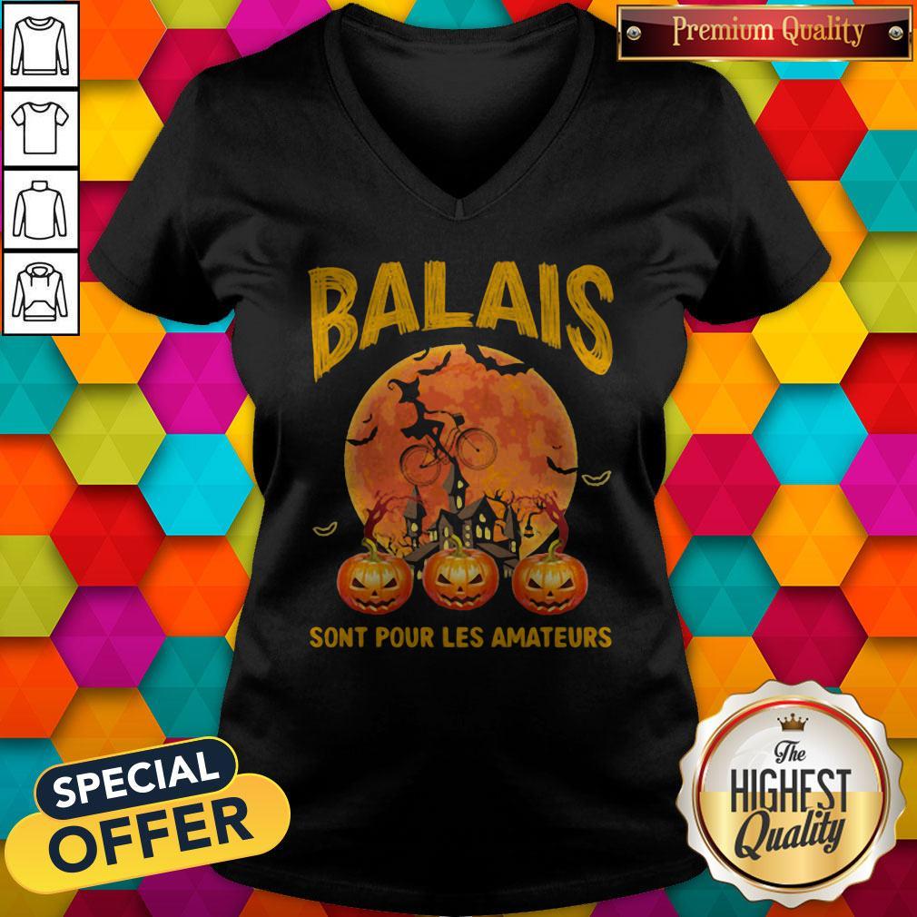 Balais Sont Pour Les Amateurs Lady Pumpkin Halloween Shirt