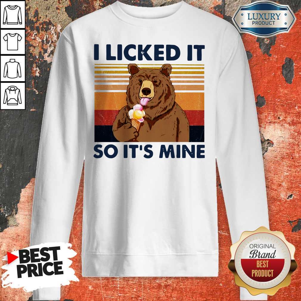 Bear Eat Ice I Licked It So It’s Mine Vintage Shirt