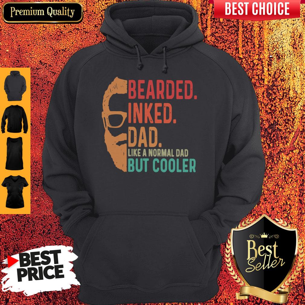 Bearded Inked Dad Like A Normal Dad But Cooler Shirt