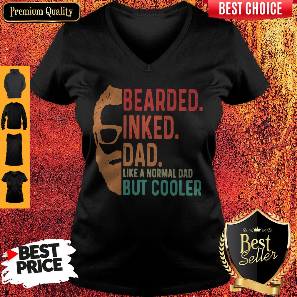 Bearded Inked Dad Like A Normal Dad But Cooler Shirt