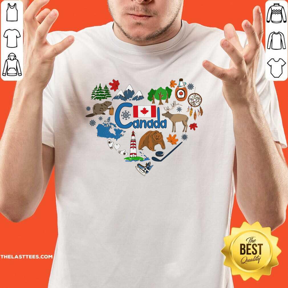 Beautiful Canada Heart Shirt
