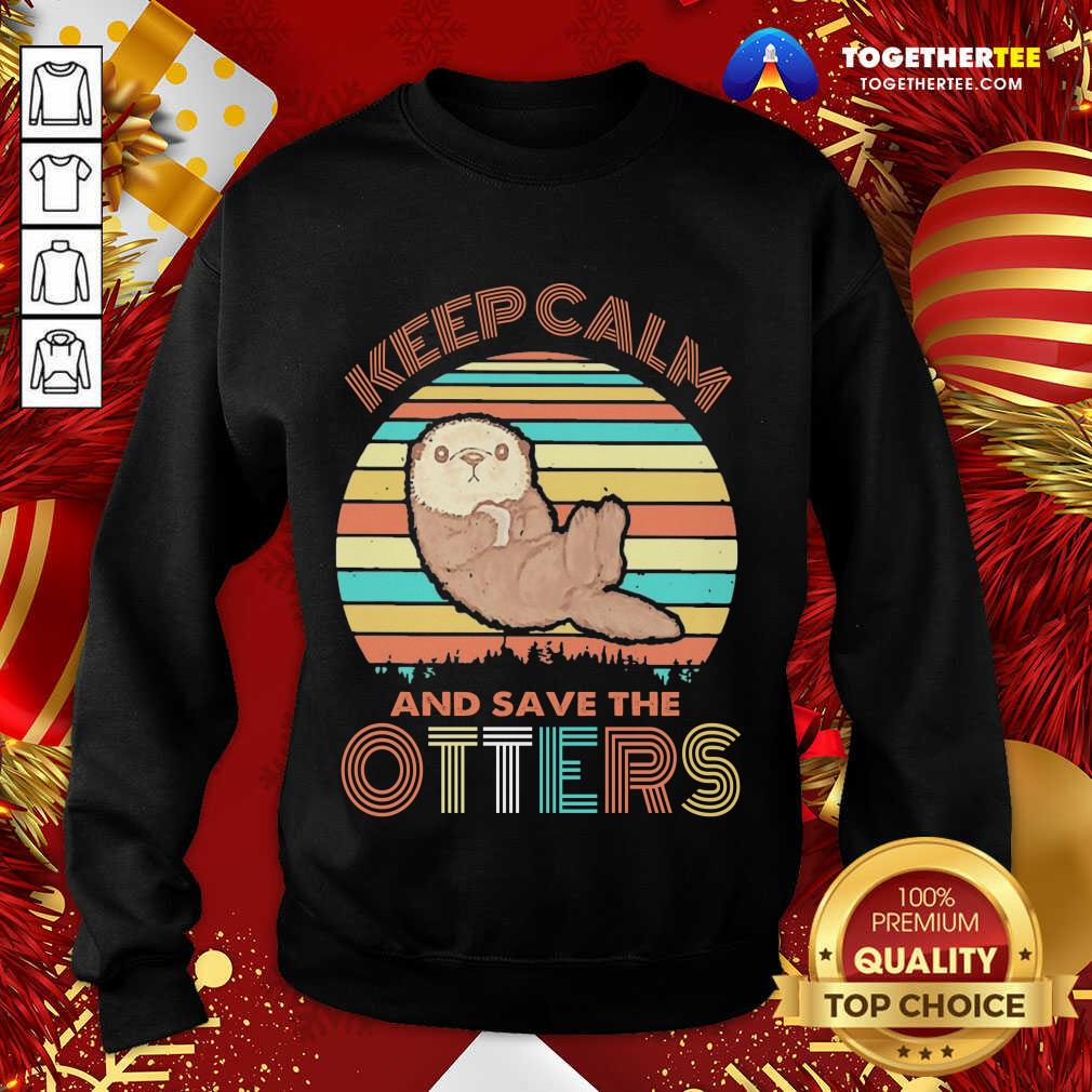 Beautiful Keep Calm And Save Otters Vintage Shirt