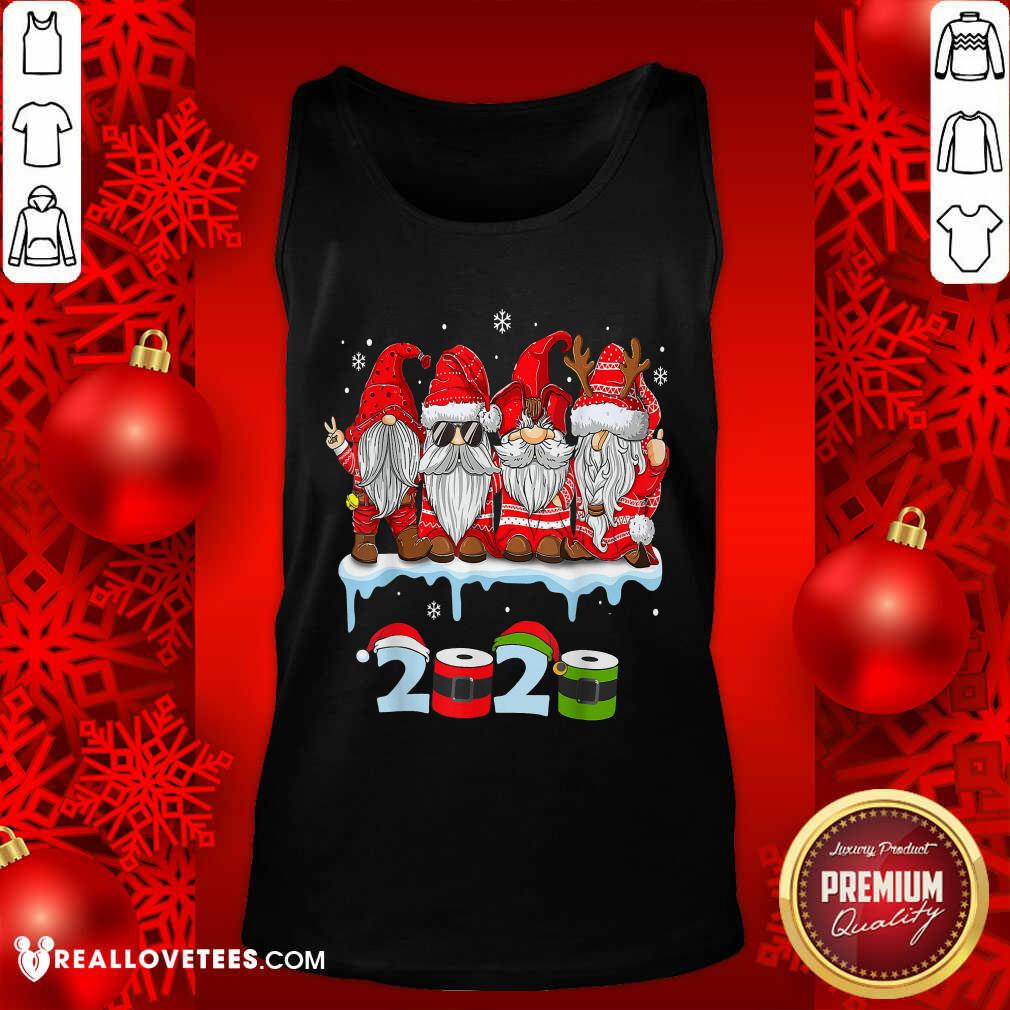 Beautiful Merry Christmas Gnomes Wear Mask 2020 Quarantine Xmas Shirt