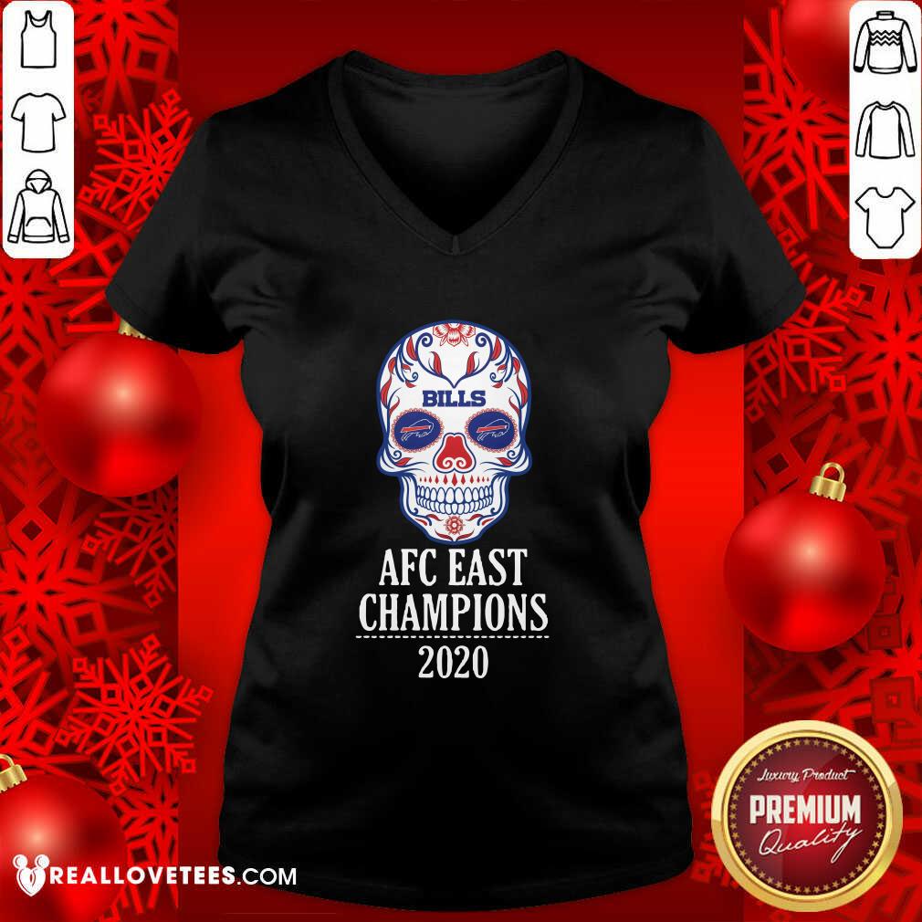 Beautiful Skull Buffalo Bills Afc East Champions 2020 Shirt