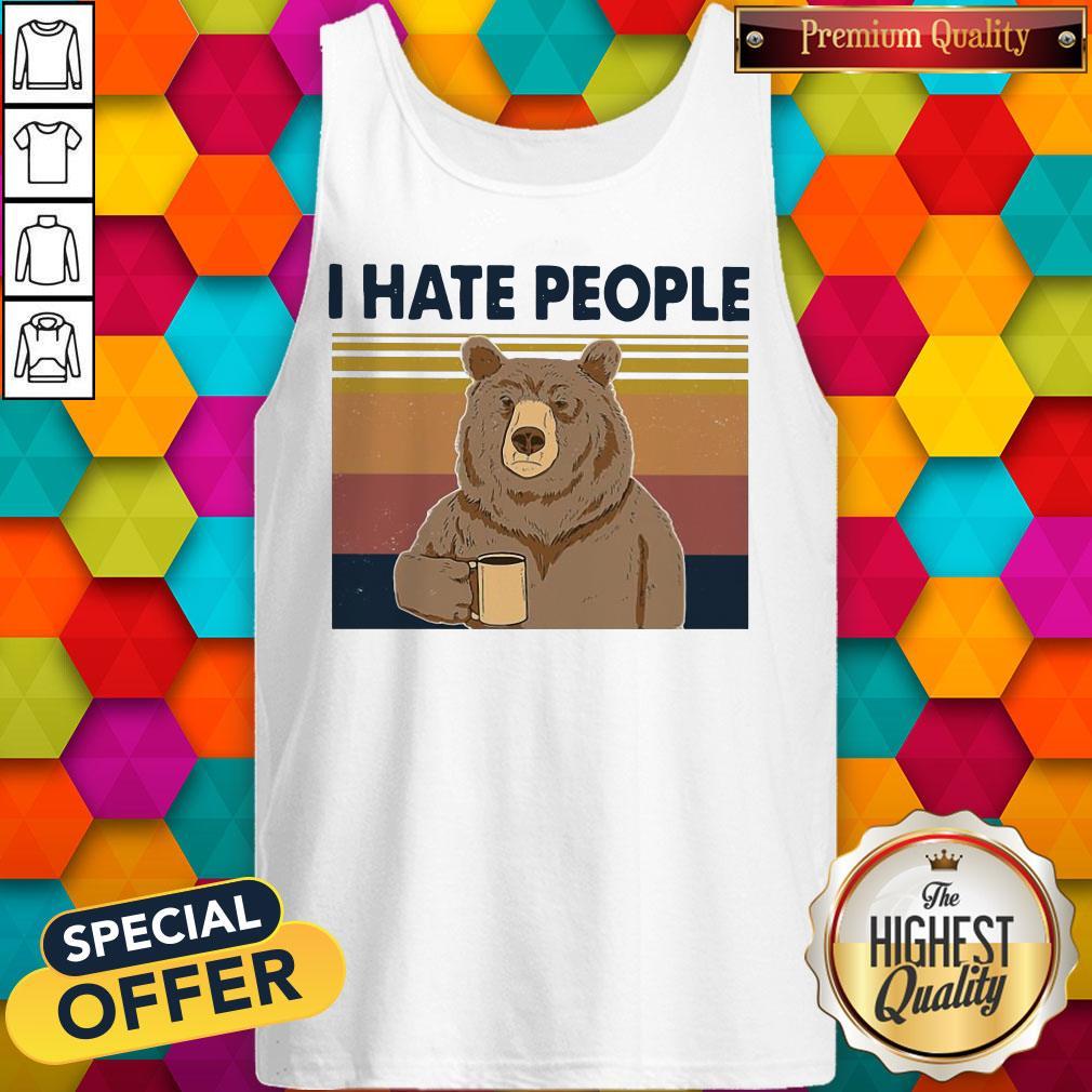 Beer Drink Coffee I Hate People Vintage Shirt