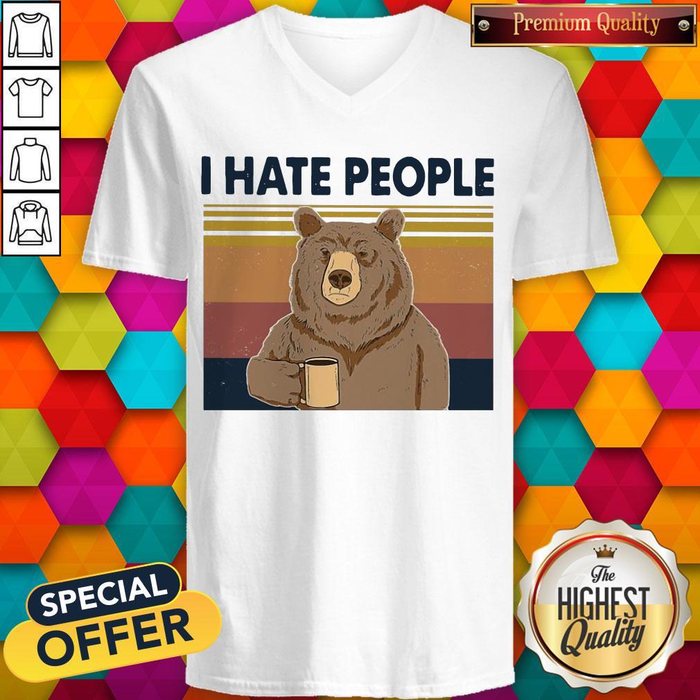 Beer Drink Coffee I Hate People Vintage Shirt