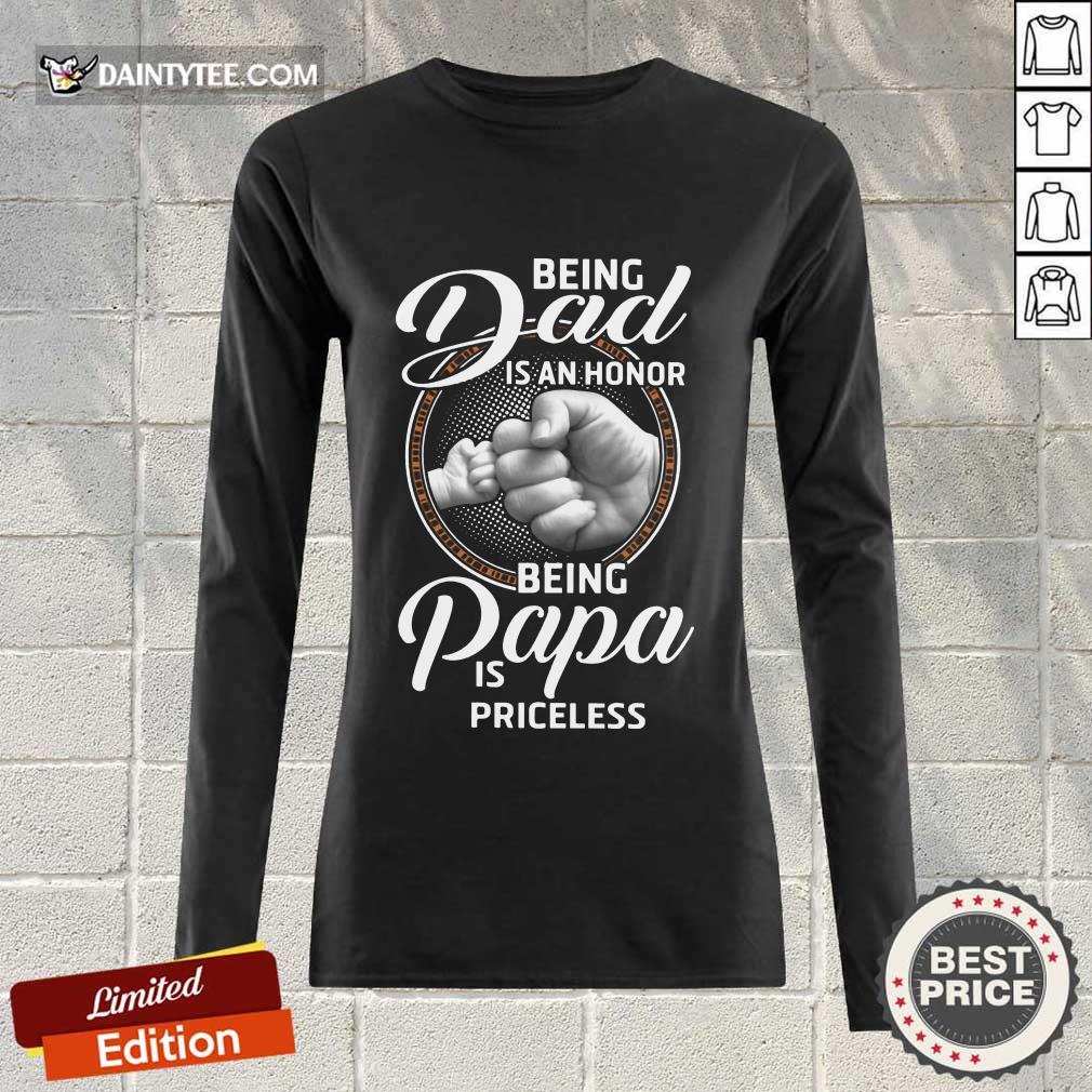 Being Dad Papa Is Priceless Father’s Day Shirt