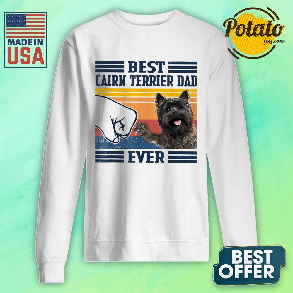 Best Cairn Terrier Dad Ever Vintage Shirt
