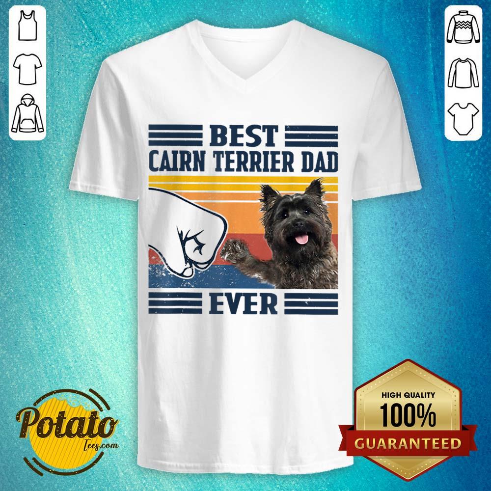 Best Cairn Terrier Dad Ever Vintage Shirt