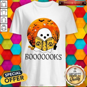 Love Ghost Reading Books Halloween Shirt