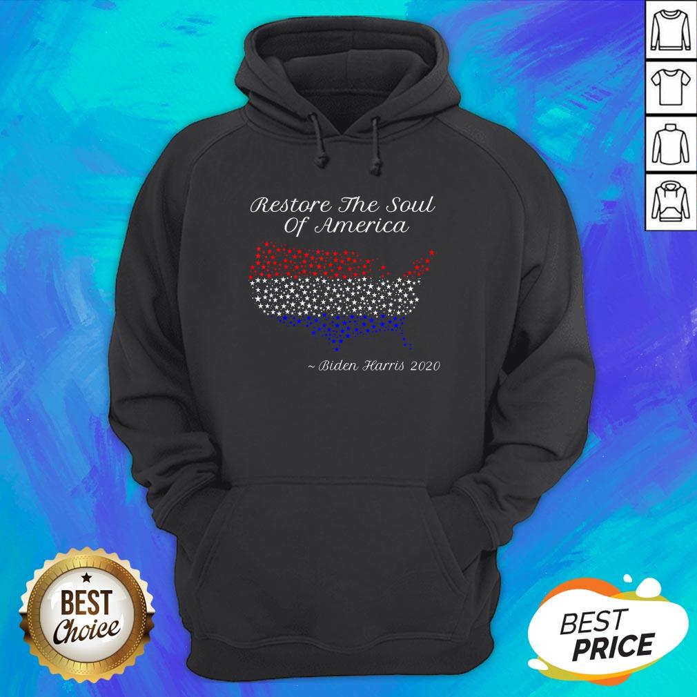 Biden Harris 2020 Restore The Soul Of America Map American Flag Shirt