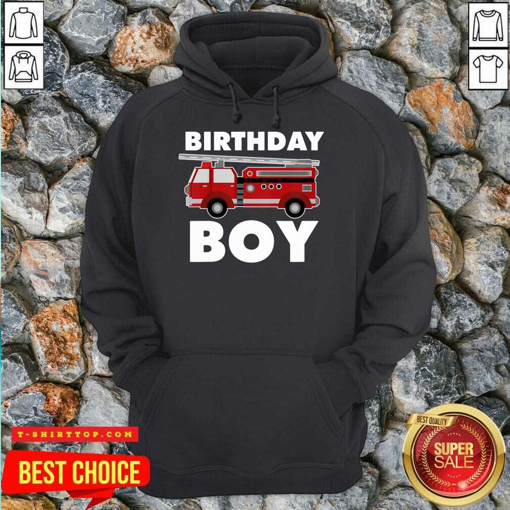 Birthday Boy 6 Fire Truck Shirt