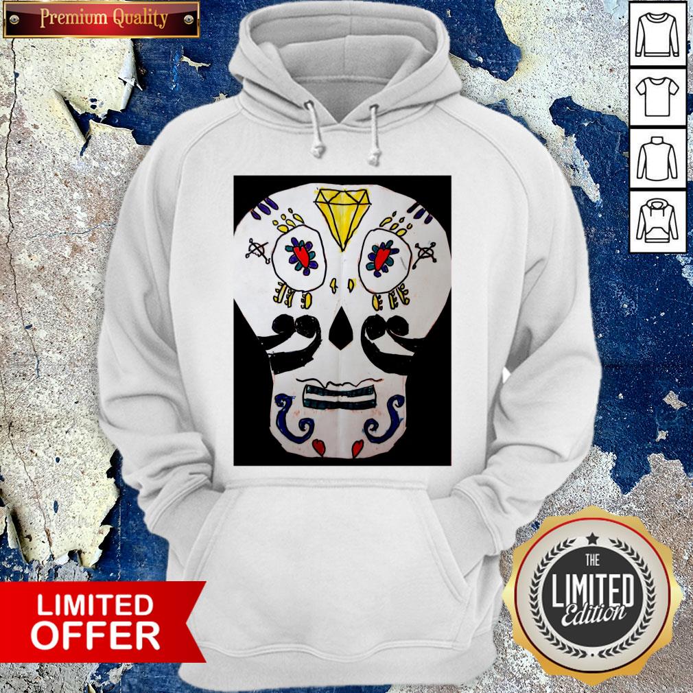 Black And White Sugar Skulls Day Of The Dead Shirt