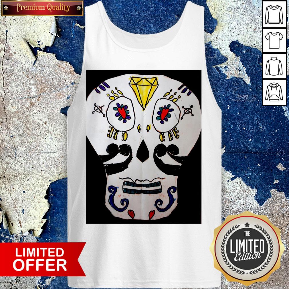 Black And White Sugar Skulls Day Of The Dead Shirt