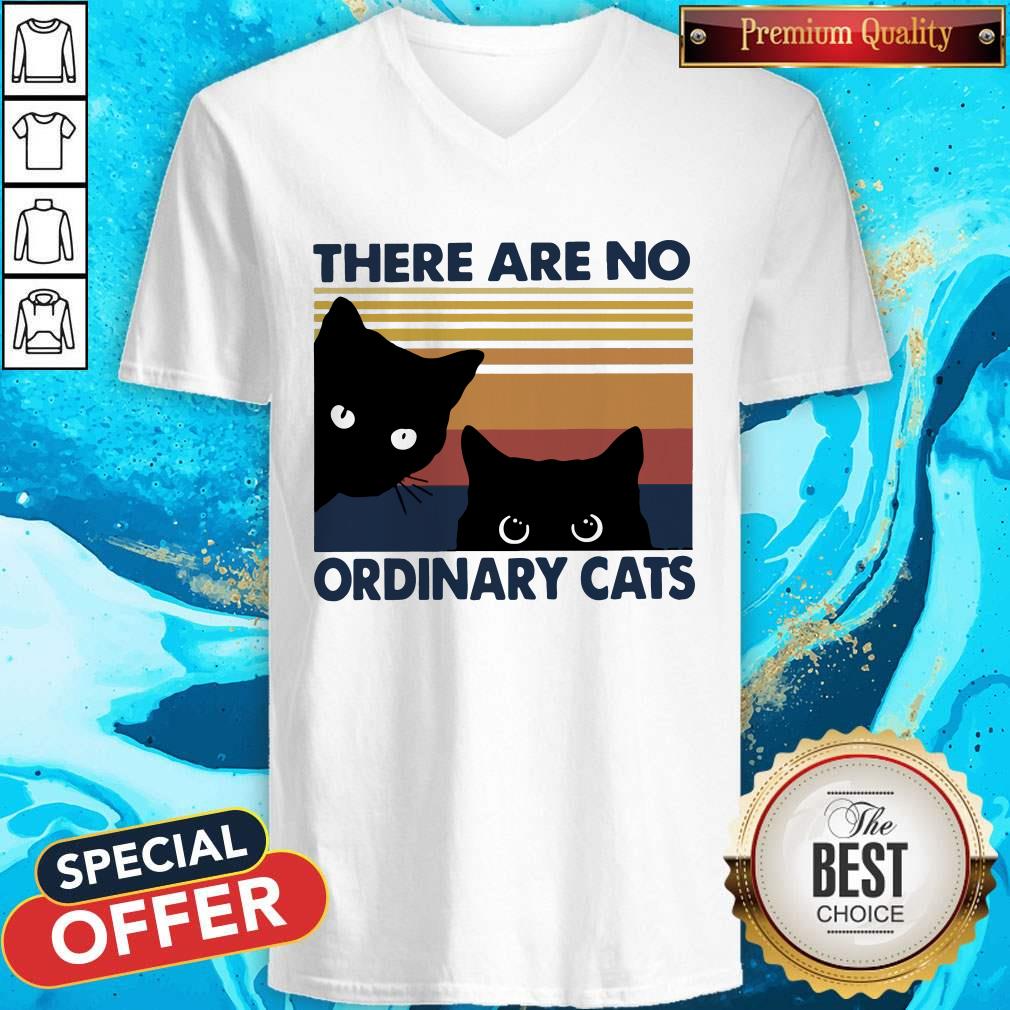 Black Cats There Are No Ordinary Cats Vintage Shirt