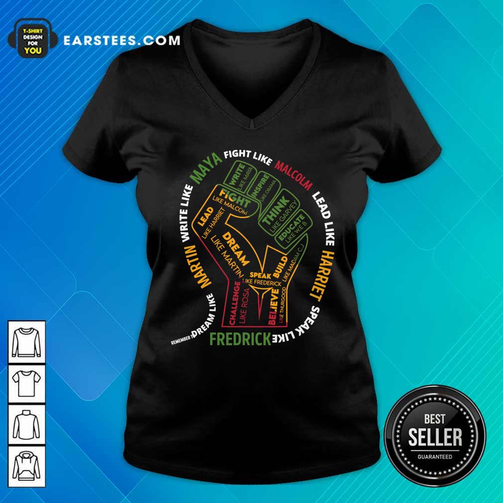 Black History Month Malcolm Harriet Martin Maya Frederick Shirt