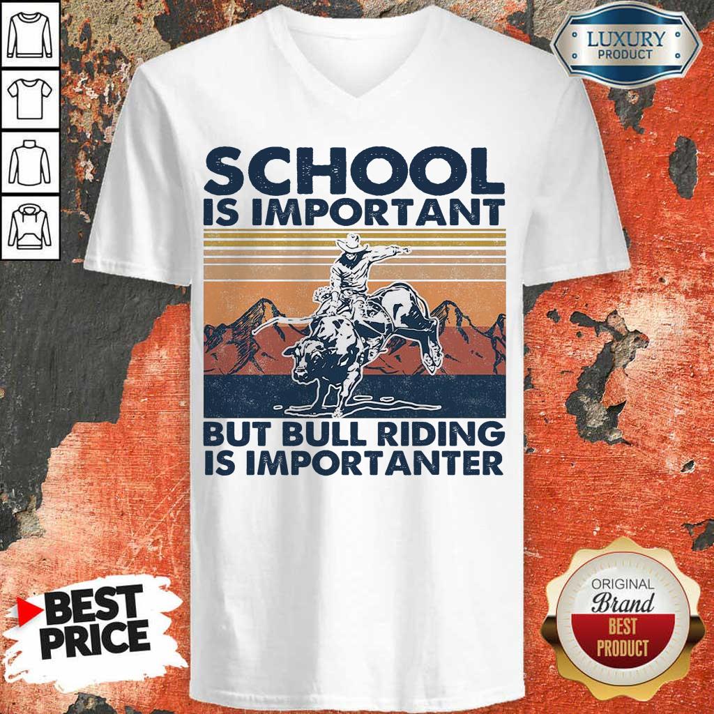 Bored 1 Bull Riding Is Importanter Vintage Shirt