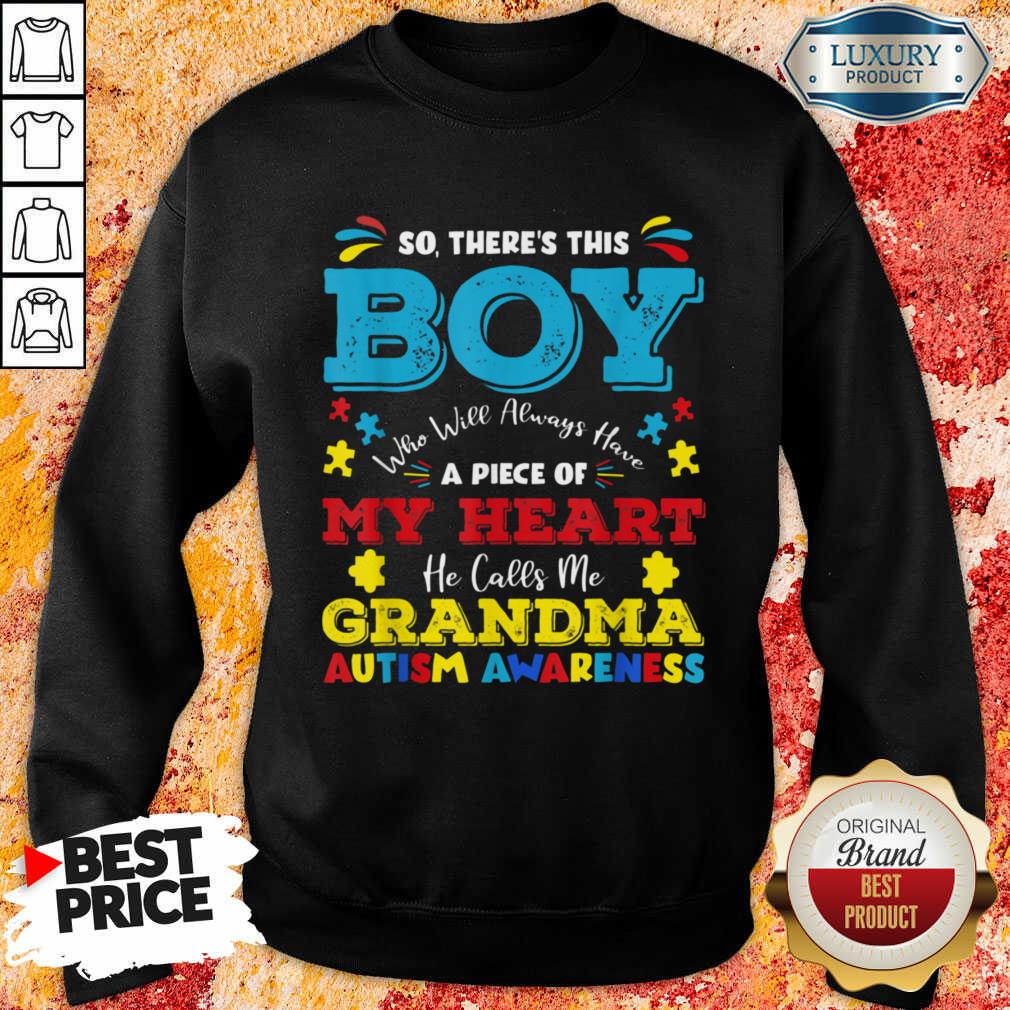 Boy Calls Me Grandma 9 Autism Awareness Shirt