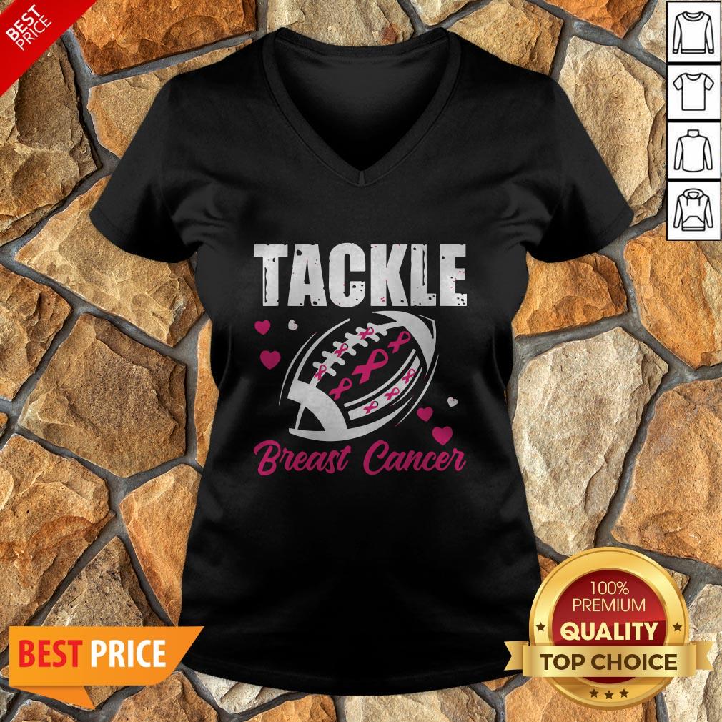 Breast Cancer Awareness Tackle Breast Cancer Football Gifts Shirt