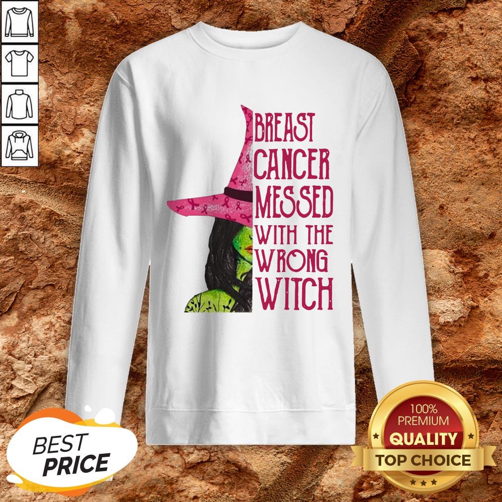 Breast Cancer Messed With The Wrong Witch Shirt