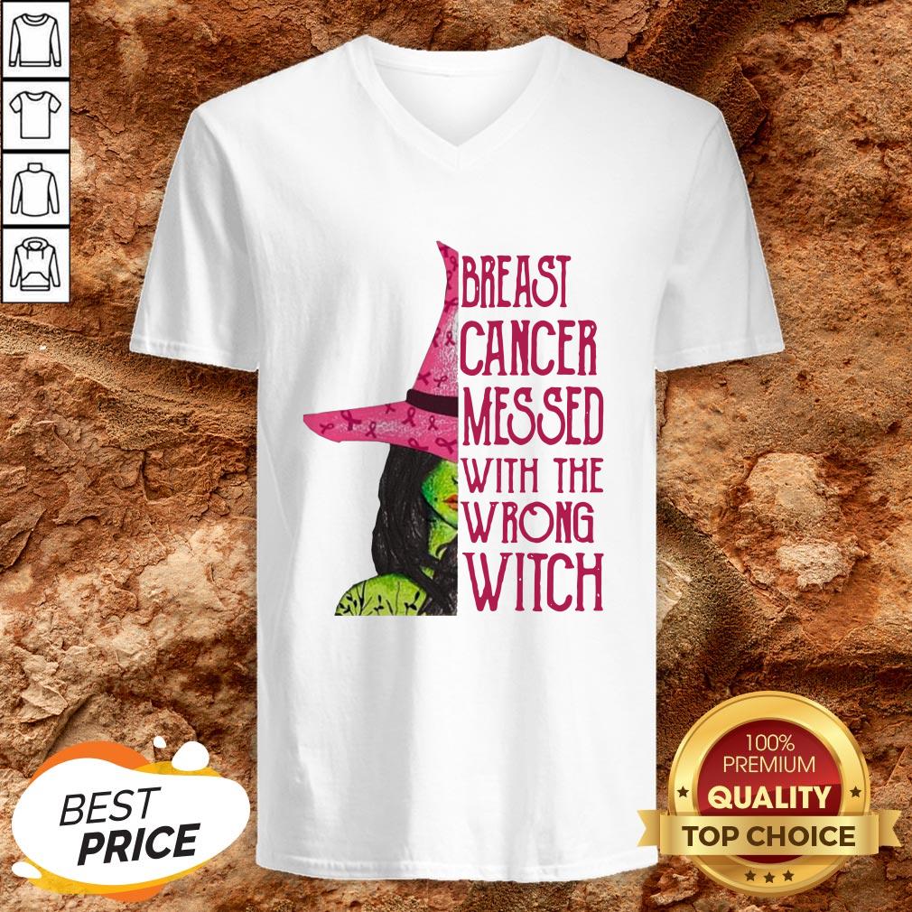 Breast Cancer Messed With The Wrong Witch Shirt