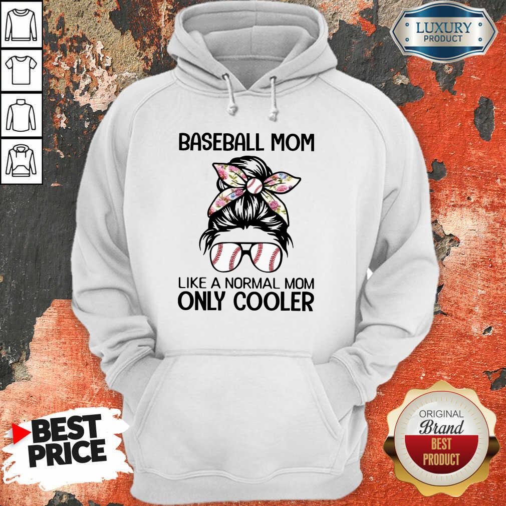 Bun Hair Baseball Mom Only Cooler Shirt