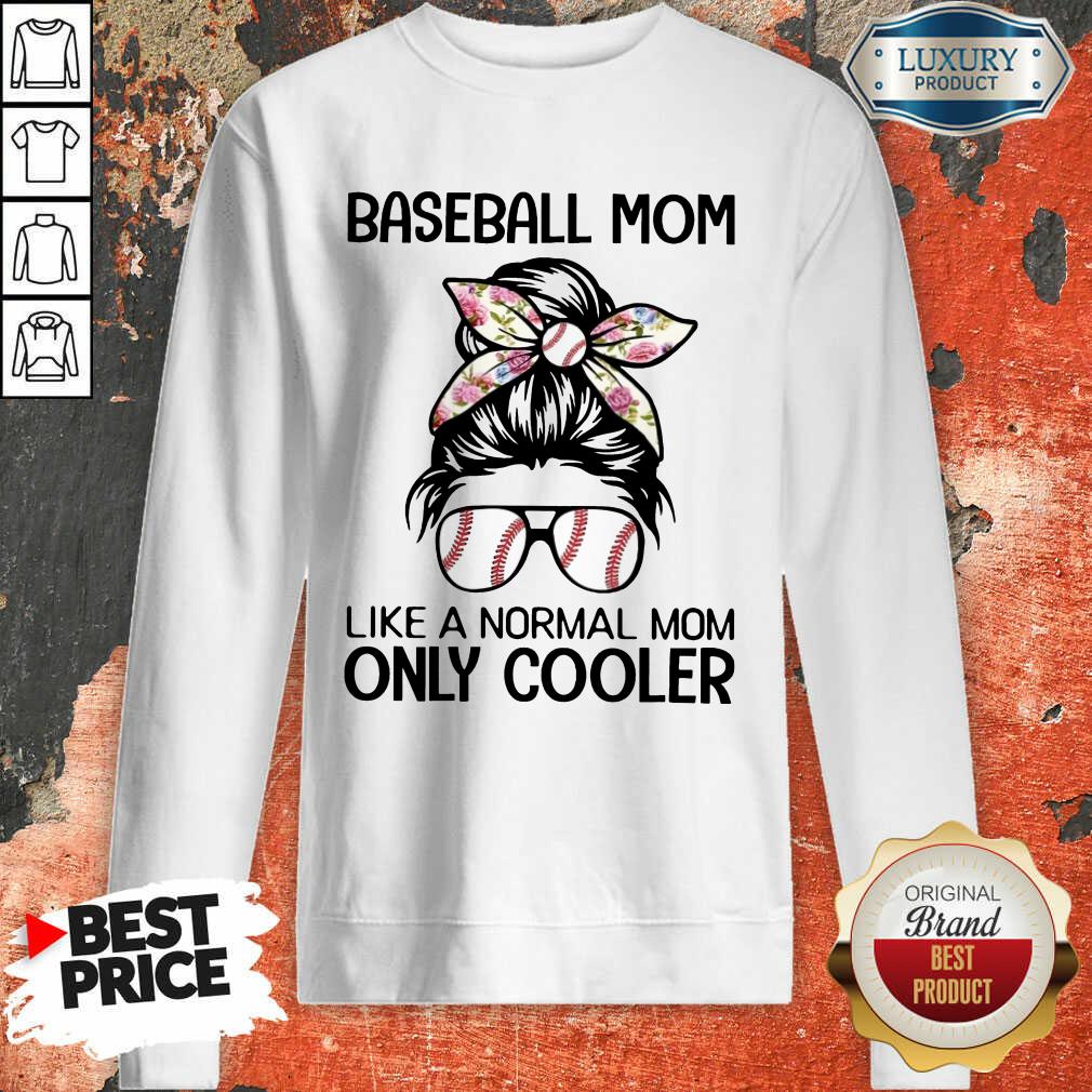 Bun Hair Baseball Mom Only Cooler Shirt