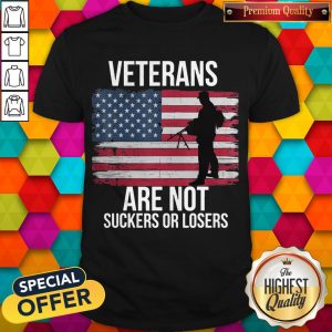 Veterans Are Not Suckers Or Losers Biden 2020 Anti Trump Shirt
