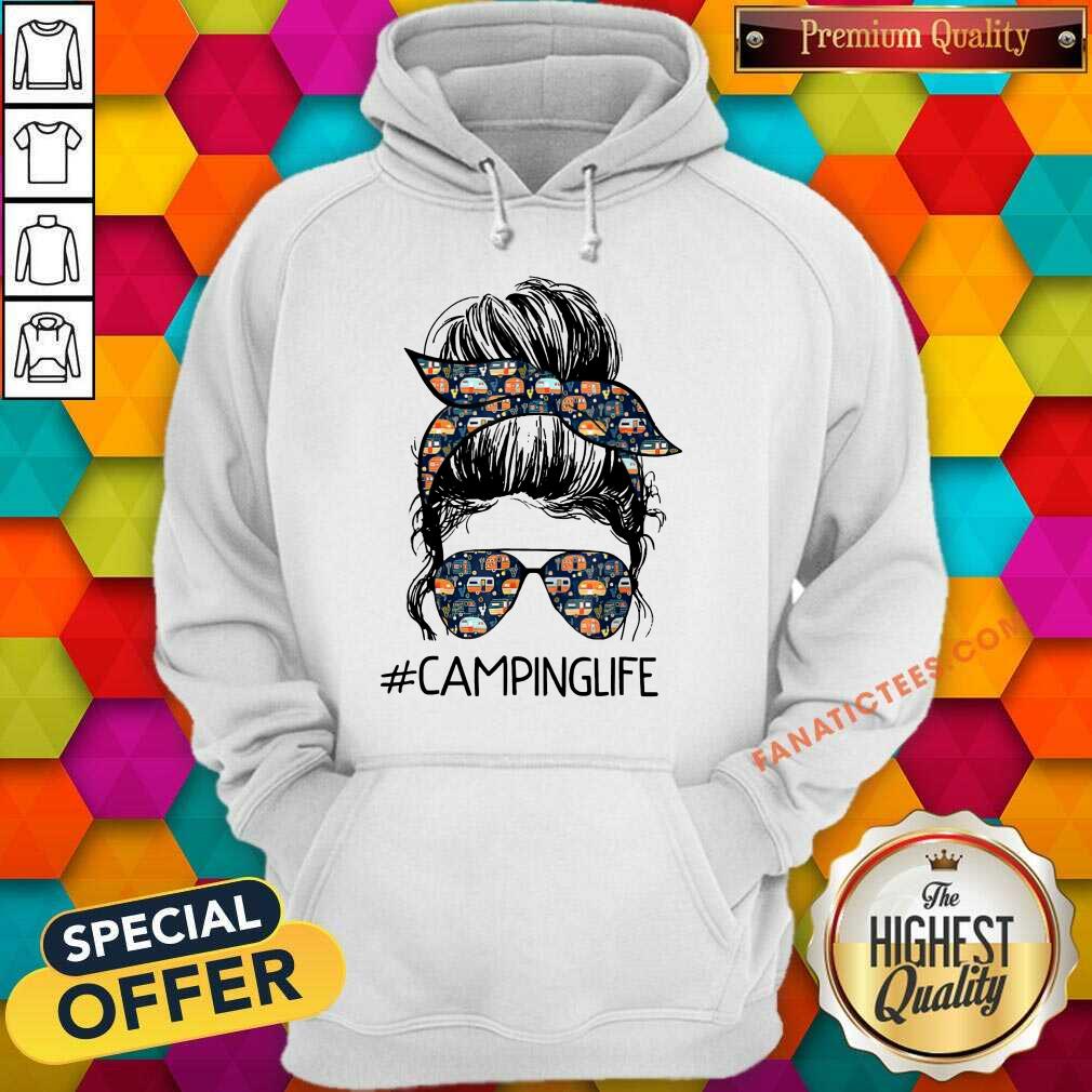 Camping Life Girl Messy Busy Shirt