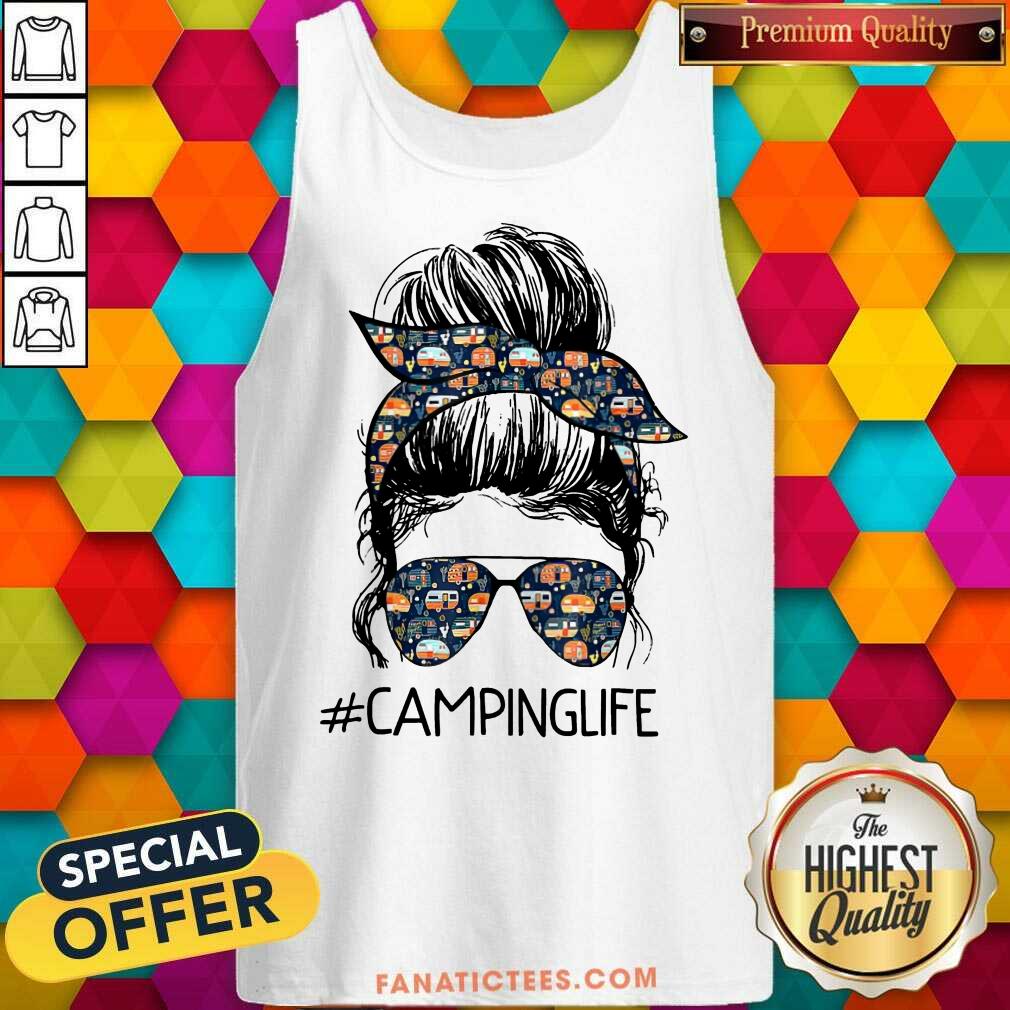 Camping Life Girl Messy Busy Shirt
