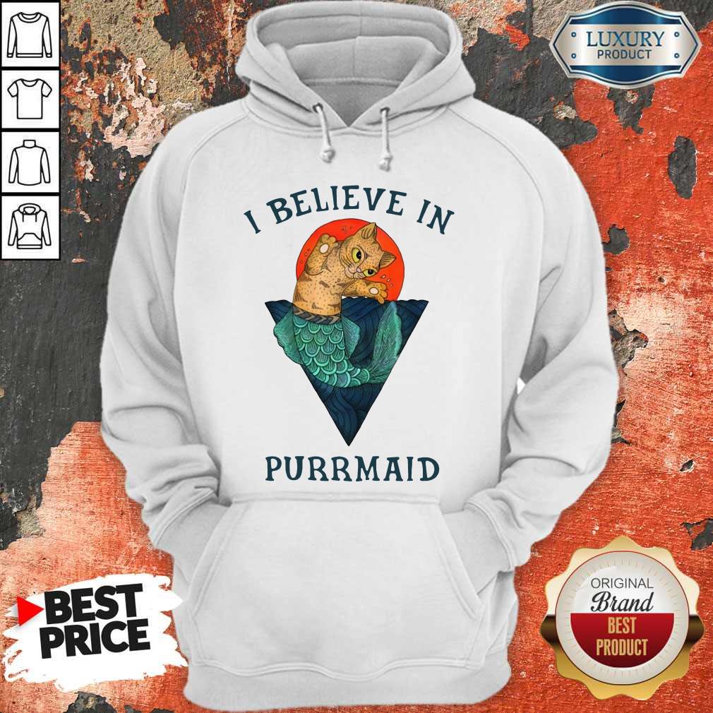 Cat I Believe In Purrmaid Sunset Shirt