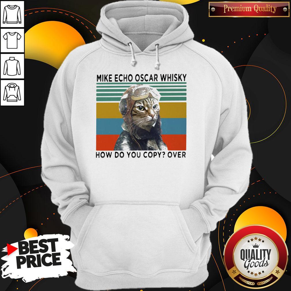 Cat Mike Echo Oscar Whisky How Do You Copy Over Vintage Retro Shirt