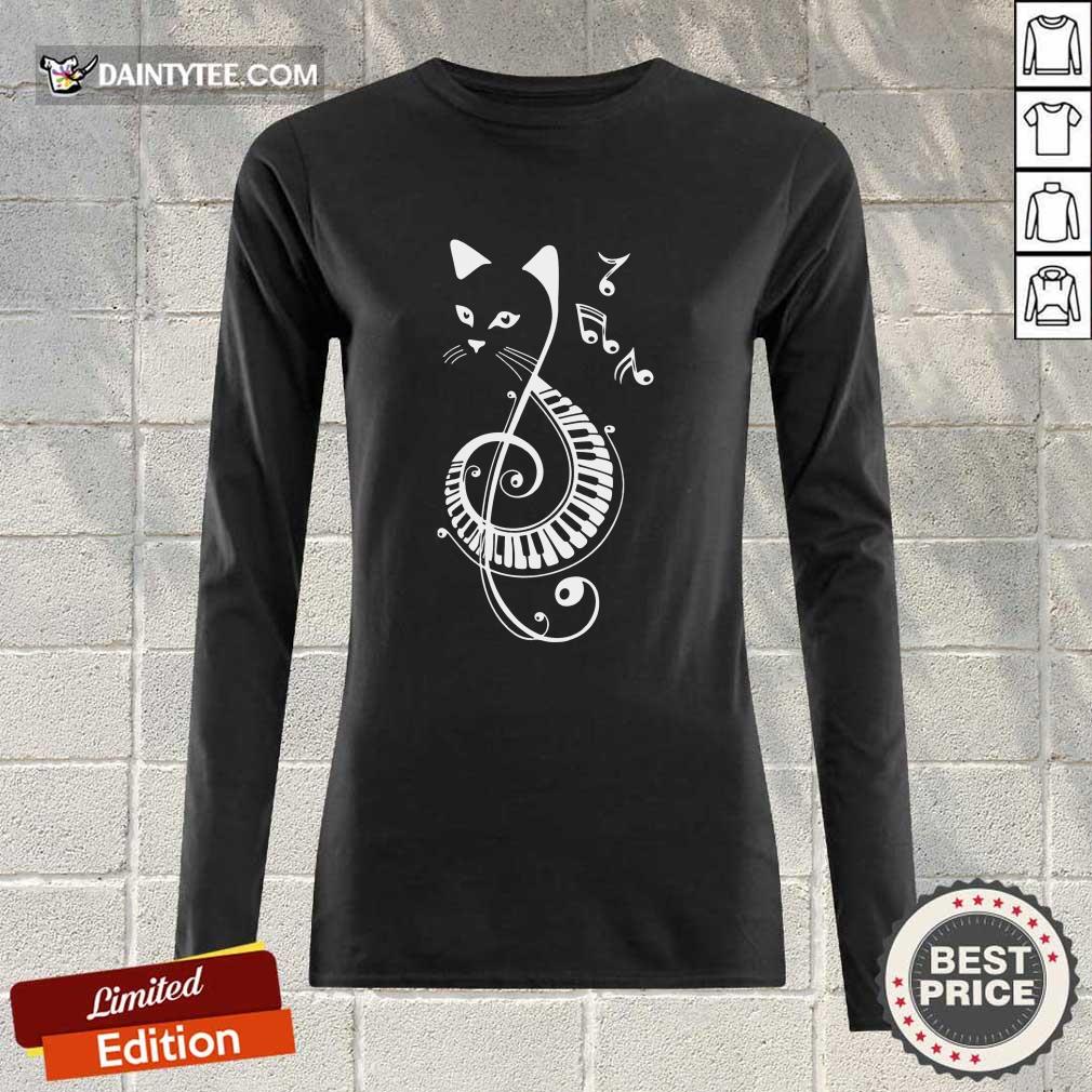 Cat Music Note Shirt