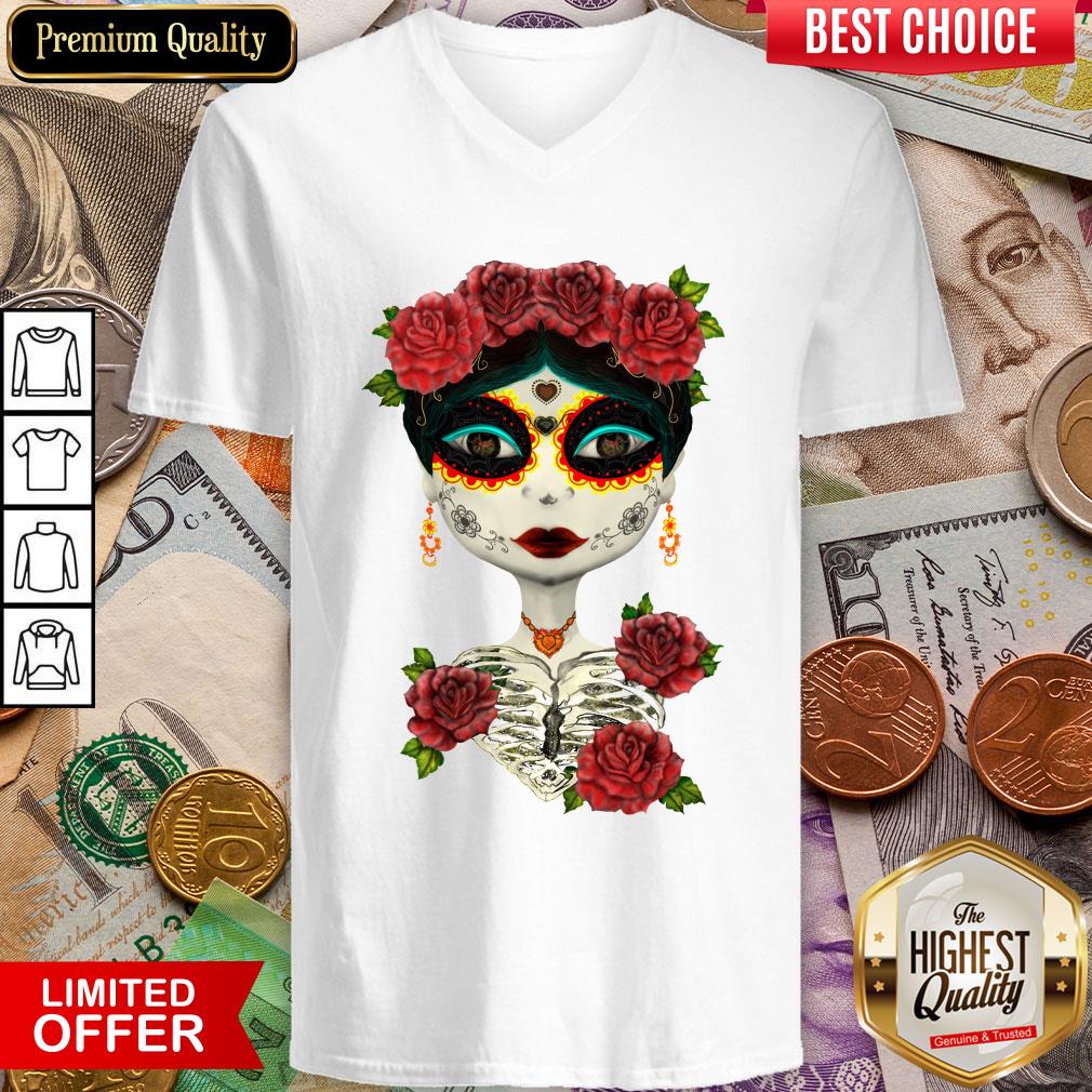 Catrina Sugar Skull Dia De Los Muertos Day Dead Shirt