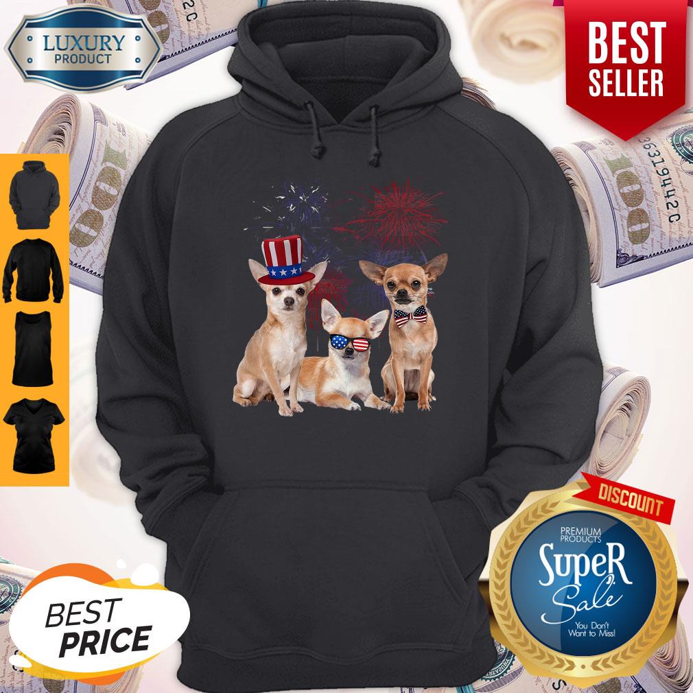 Chihuahua 4 Of July 4 American Flag Shirt