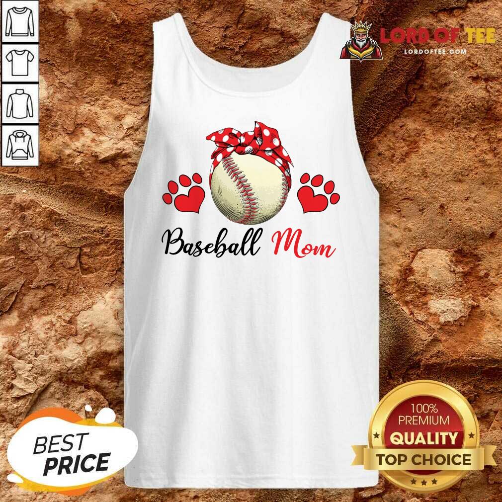 Top Polka Dot Red Baseball Love Mother For Baseball Lover Shirt