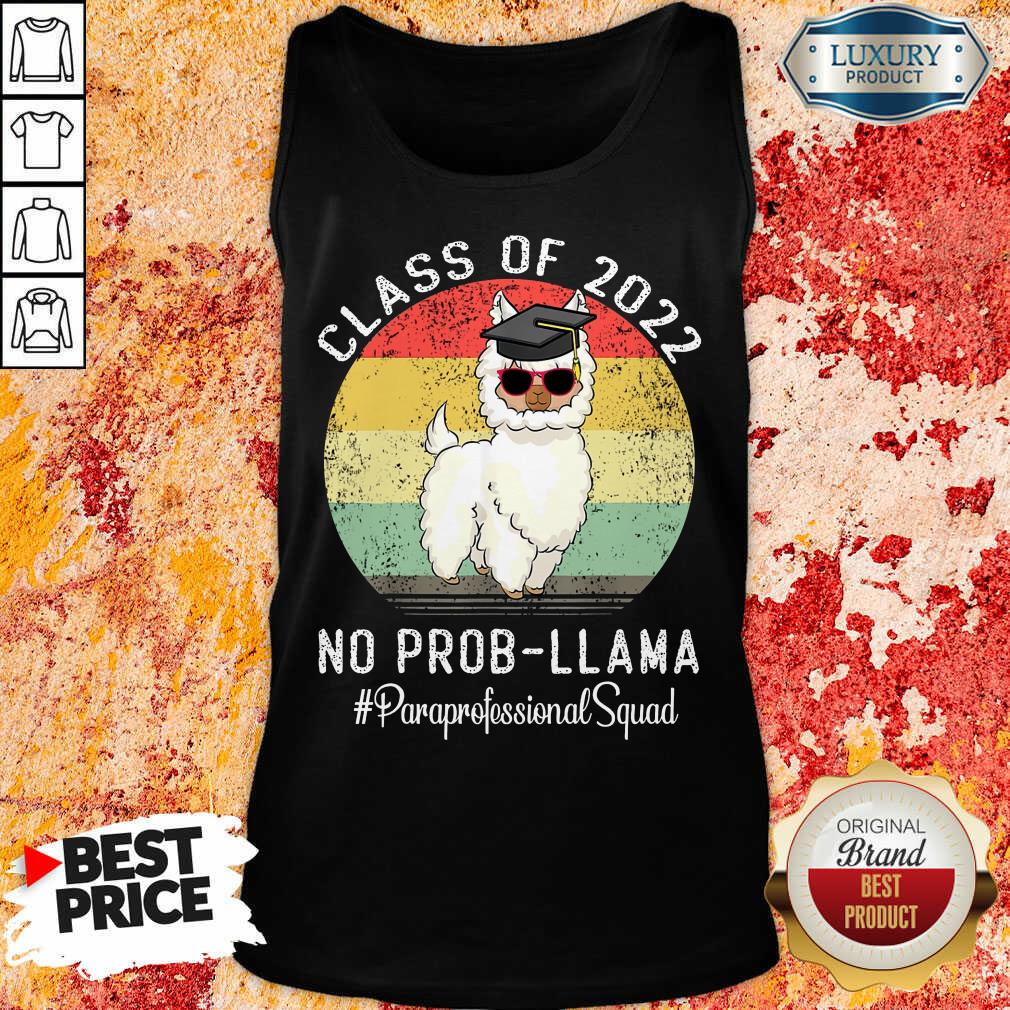 Class Of 2022 No Prob Llama Paraprofessional Squad Vintage Shirt
